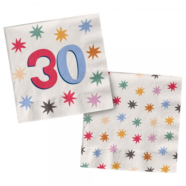 Pappersservetter med Stjrnor 30 r 20-pack