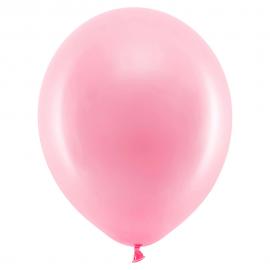 Rainbow Små Latexballonger Pastell Rosa 100-pack