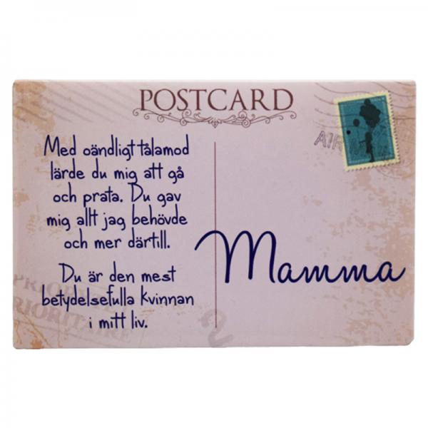 Kylskpsmagnet Postkort till Mamma