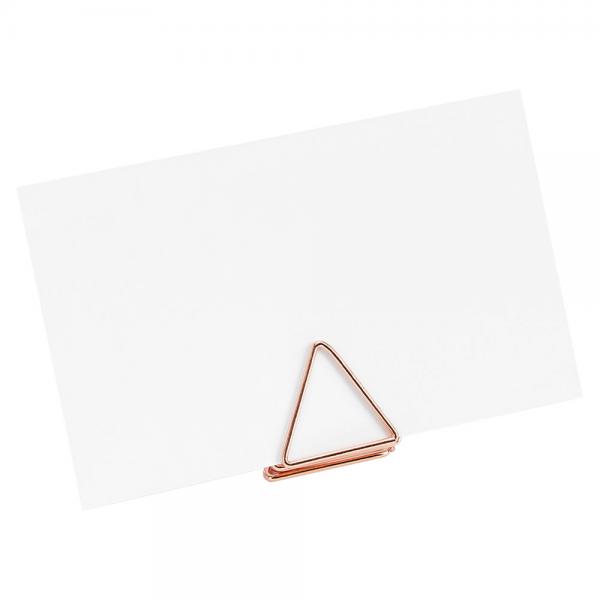 Placeringskorthllare Trianglar Rosguld
