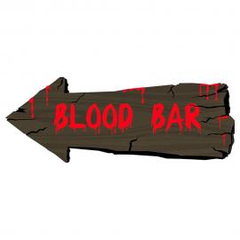 Blood Bar Skylt