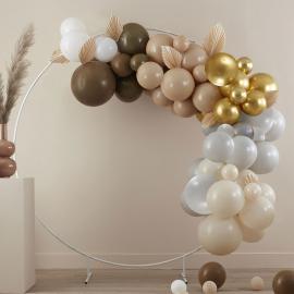 Ballongbåge Kit med Dekorationer Brun/Nude