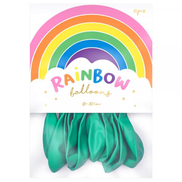 Rainbow Latexballonger Pastell Mintgrna