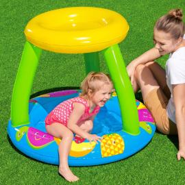 Uppblåsbar Babypool med Tak Frukt