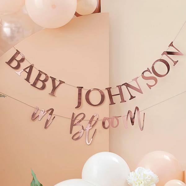 Baby in Bloom Girlanger DIY Rosguld