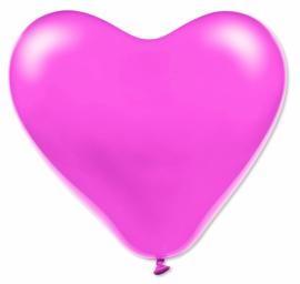 Hjärtballonger Rosa 100-pack