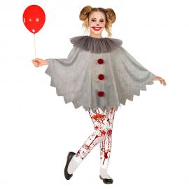 Skräck-Clown Poncho Barn