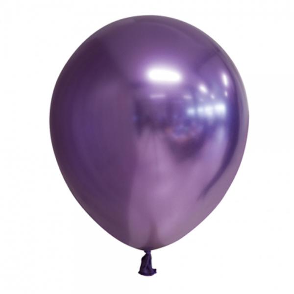 Chrome Miniballonger Mrklila 100-pack