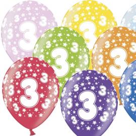 Födelsedagsballonger 3 år