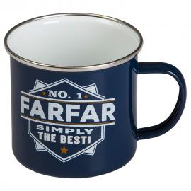 No 1 Farfar Retro Mugg