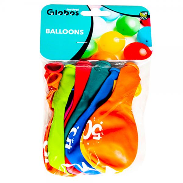 Sifferballonger 50 Frgmix