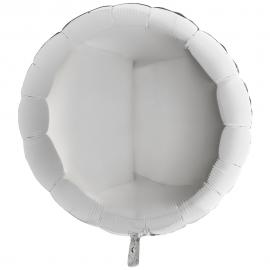 Folieballong Rund Silver XL