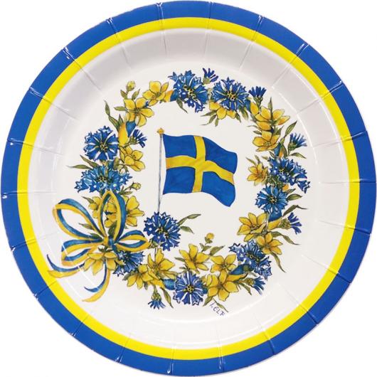 Assietter Den Svenska Flaggan