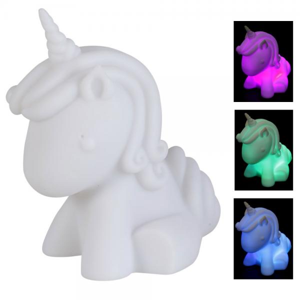 Frgskiftande Unicorn Lampa