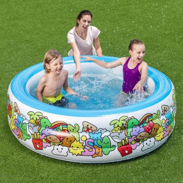 Uppblsbar Barnpool Figurer Liten
