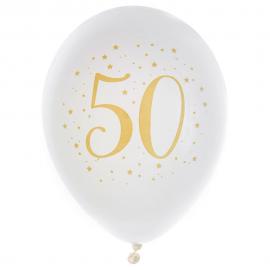 50 Års Ballonger Stjärnor