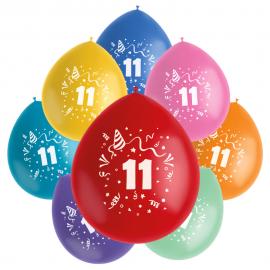 Födelsedagsballonger 11 år