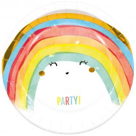 Rainbow Party Papptallrikar