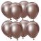 Premium Små Latexballonger Chrome Chocolate