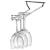 Vinglasrack i Krom 60cm