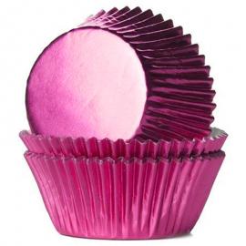 Muffinsformar Metallic Rosa