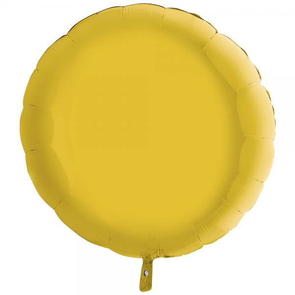 Folieballong Rund Pastellgul XL