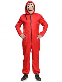 Röd Jumpsuit Maskeraddräkt