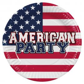 American Party Papptallrikar