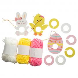 Påskpyssel Pom Pom Figurer Set