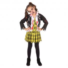 School Girl Zombie Dräkt Barn Medium