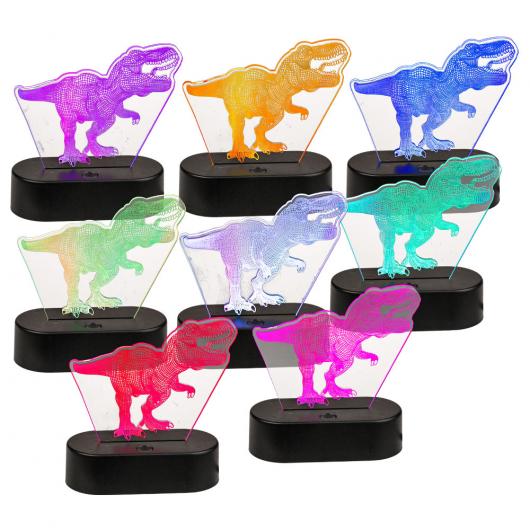 3D Dinosaurie Lampa