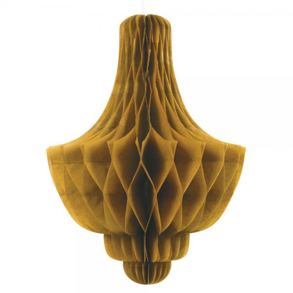Honeycomb Hngande Dekoration Guld