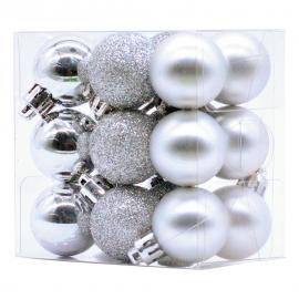 Julkulor Mini Silver 18-pack