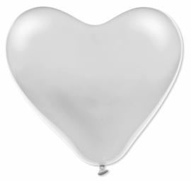 Hjärtballonger Vita 100-pack