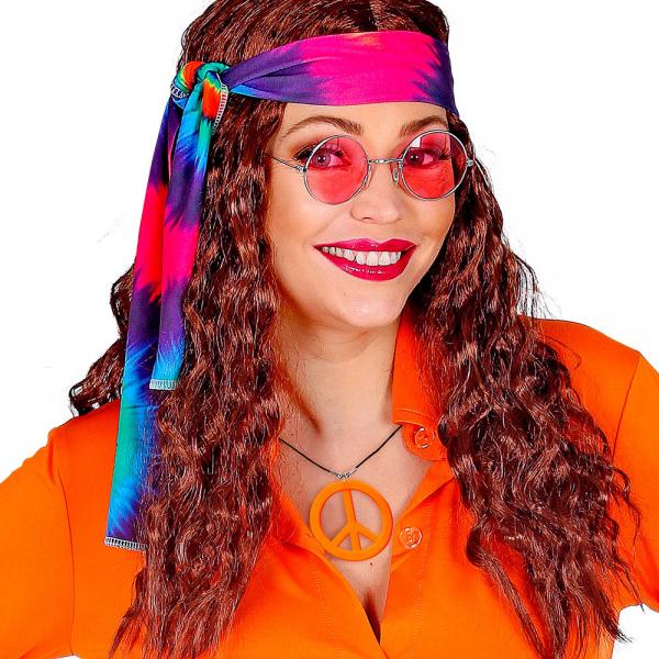 Neon Orange Hippie Halsband