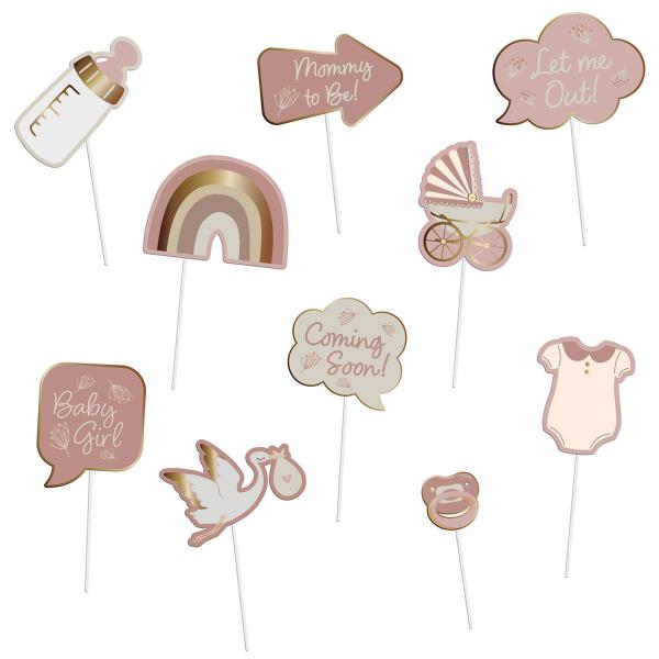Baby Girl Fotoprops 10-pack