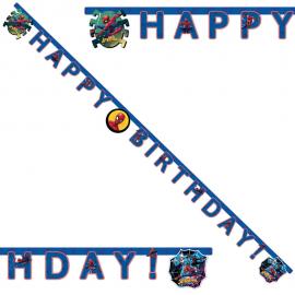 Spiderman Team Up Happy Birthday Banderoll