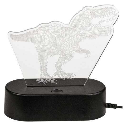 3D Dinosaurie Lampa