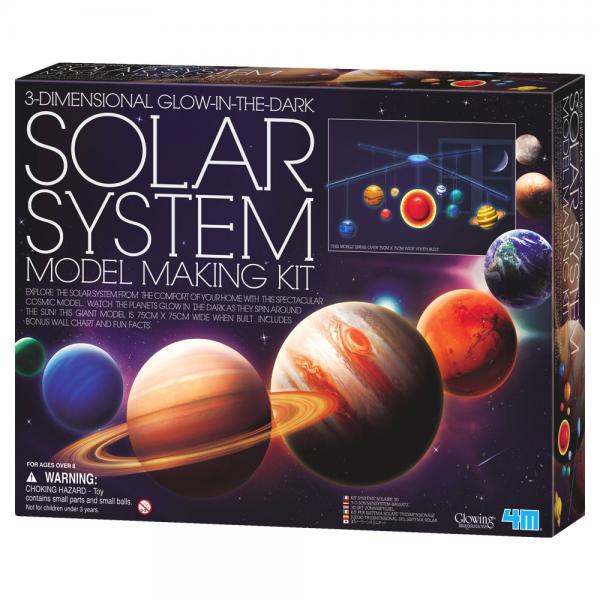 3D Solsystem Glow in the Dark Modell Kit