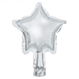 Folieballonger Stjärna Silver Små 25-pack