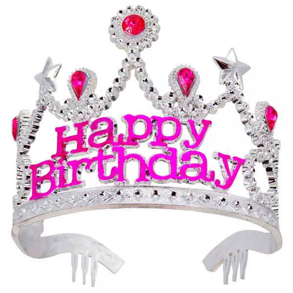 Silver Tiara Happy Birthday
