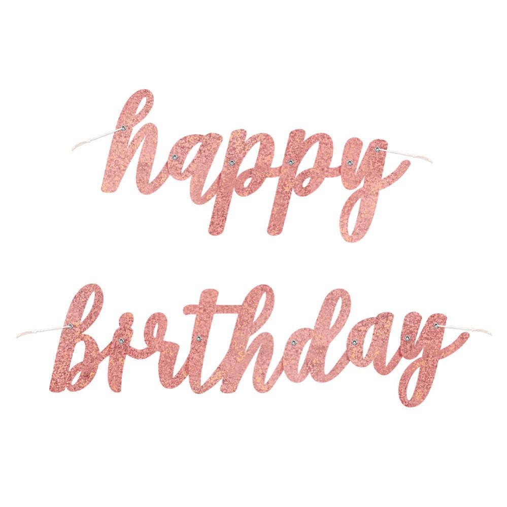 happy birthday girlang silver kursivstil