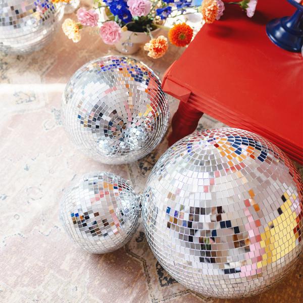 Hngande Discokula Silver 40 cm