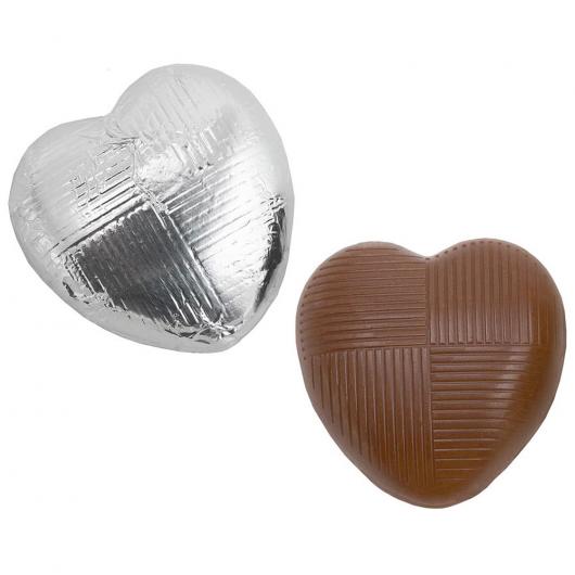 Chokladhjärtan i Silver Folie 1kg