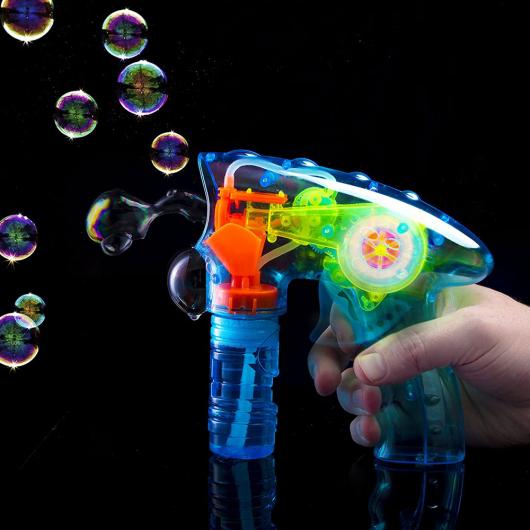 Bubble gun discount with lights