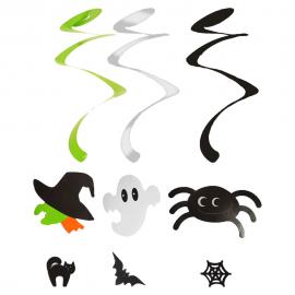 Hängande Swirls Halloween Figurer