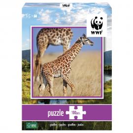 WWF Giraffer Pussel 100 Bitar