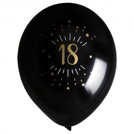 Ballonger 18 År Birthday Party Guld