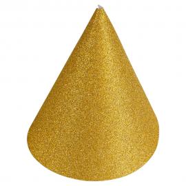 Guldiga Mini Partyhattar Glitter