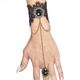 Gothic Armband med Ring
